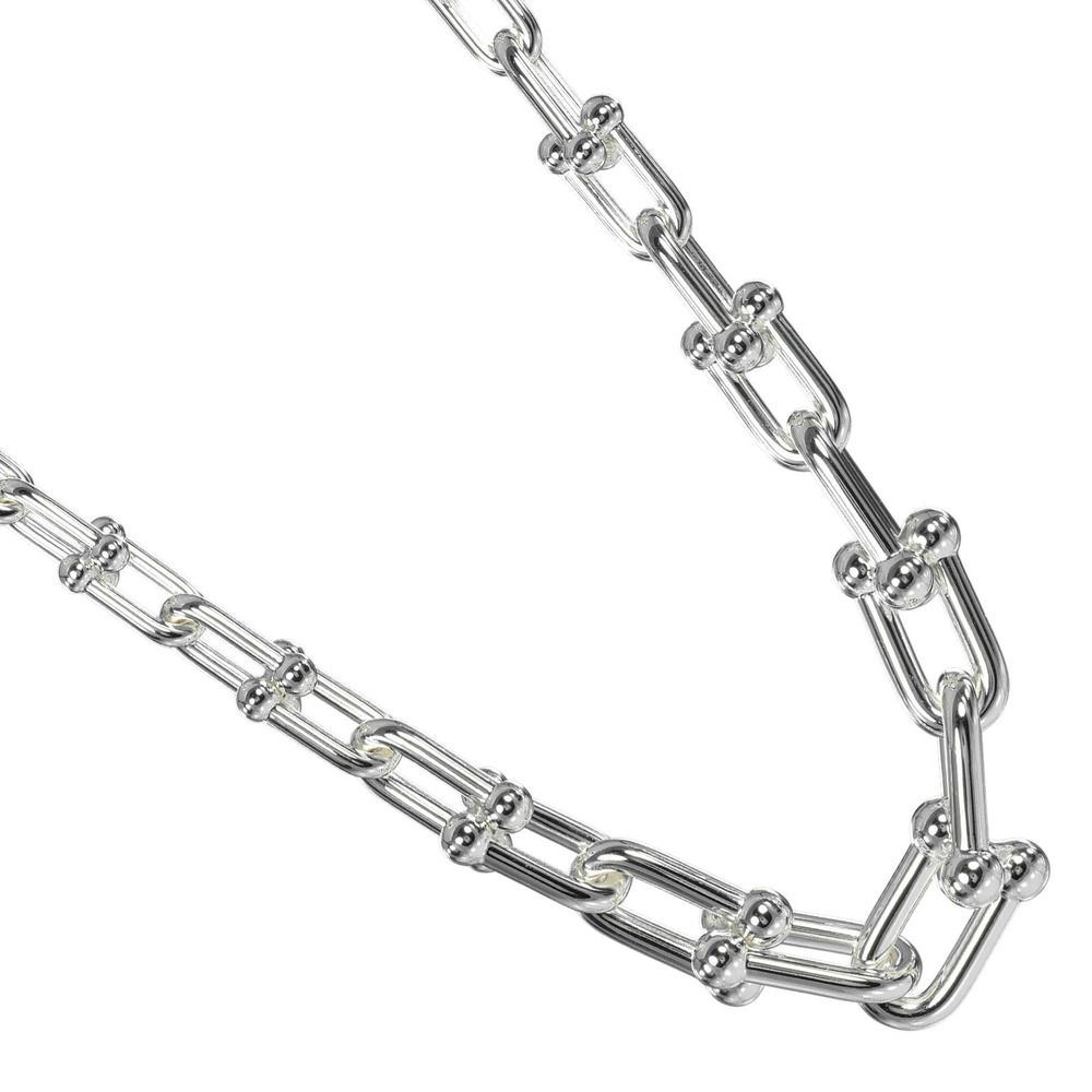 Tiffany Co Graduated Link Necklace Sterling Silver TIFFANYCo